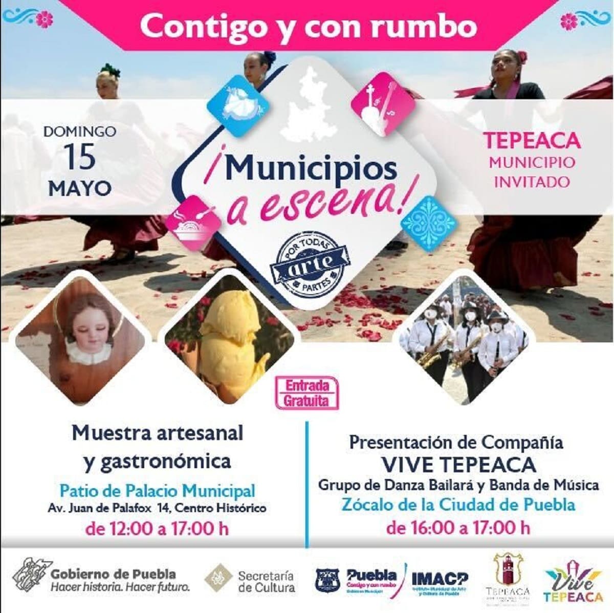 Contigo y con rumbo, la ciudad de Puebla se llena de arte y cultura 8 Imagen de iOS 3