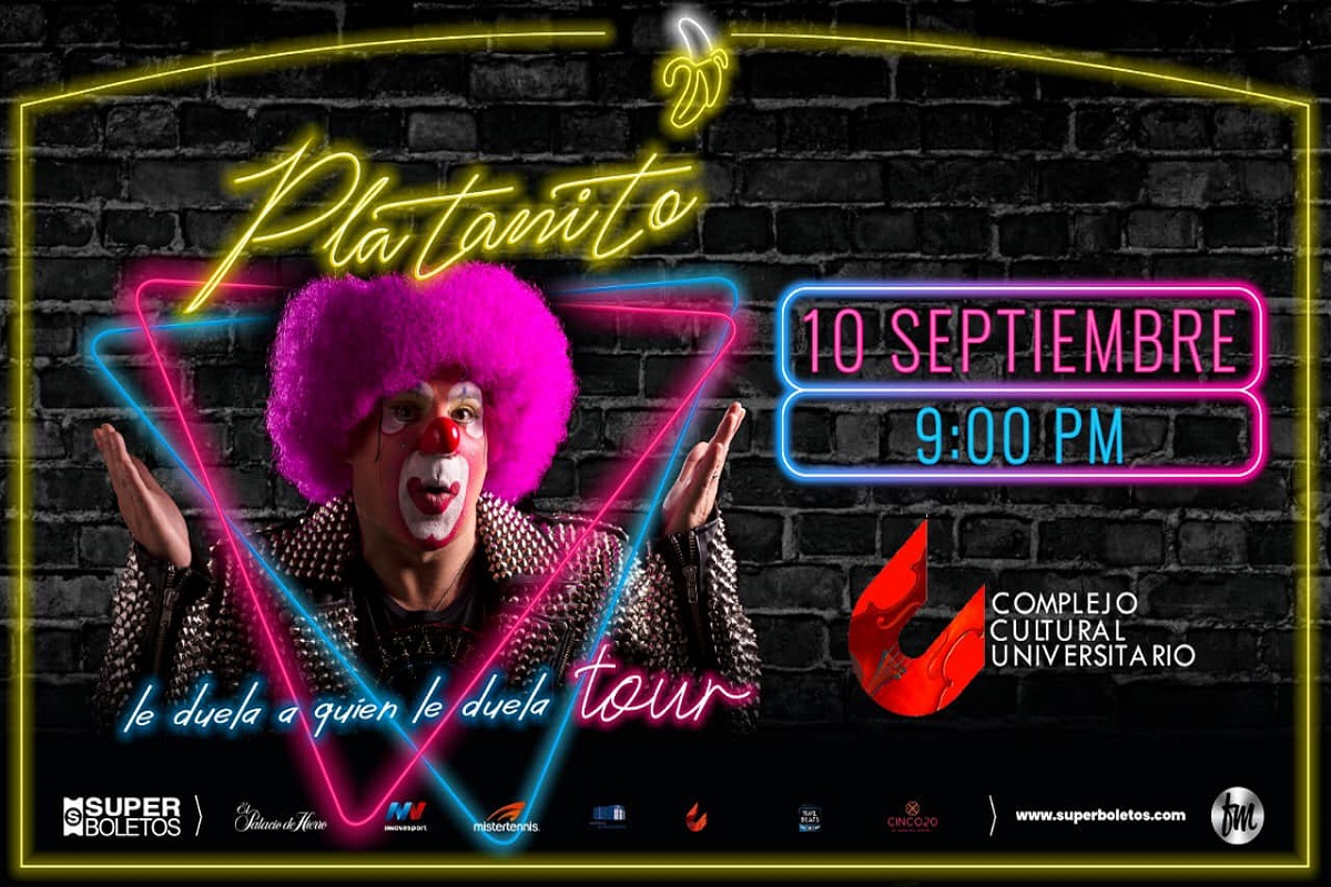 Platanito llega a Puebla con su show "Le Duela a quien le Duela Tour" 3 PLATANITO LE DUELA A QUIEN LE DUELA TOUR 10 SEP 2022 PUEBLA 1