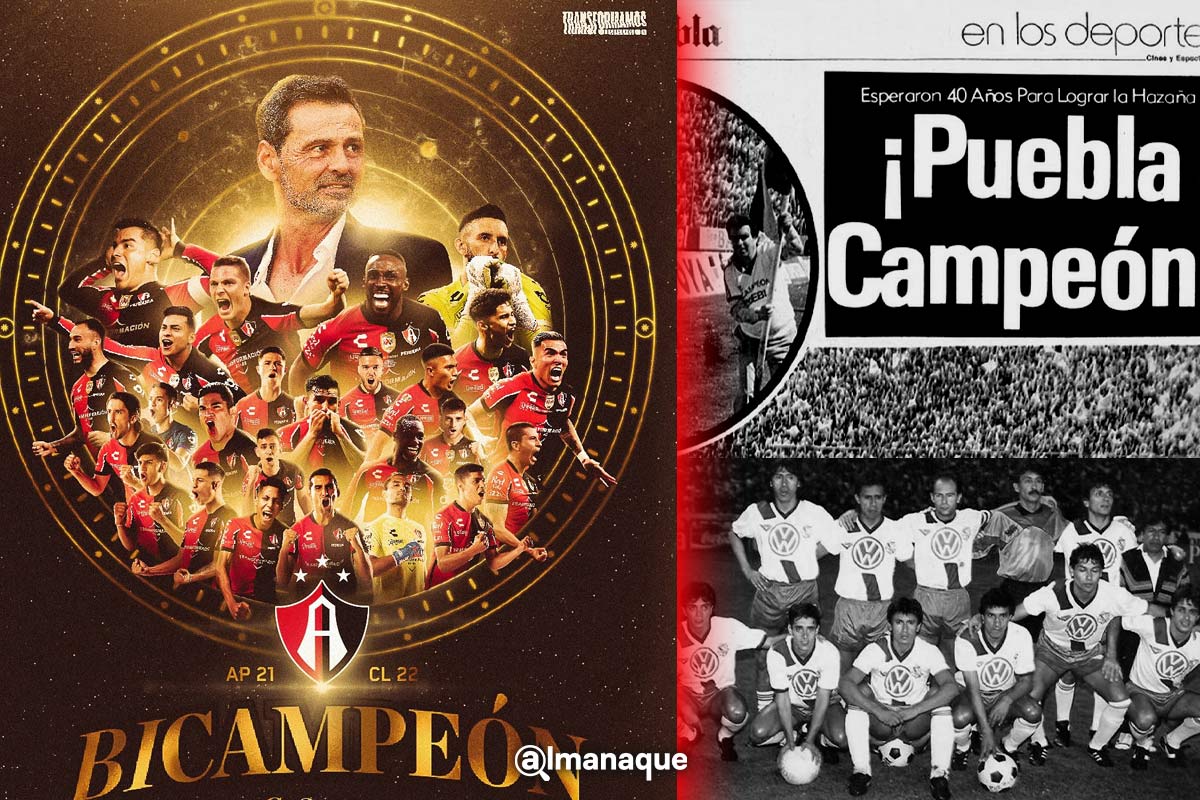 Atlas bicampeón supera al Puebla en títulos de Liga MX 2 atlas bicampeon puebla trofeos