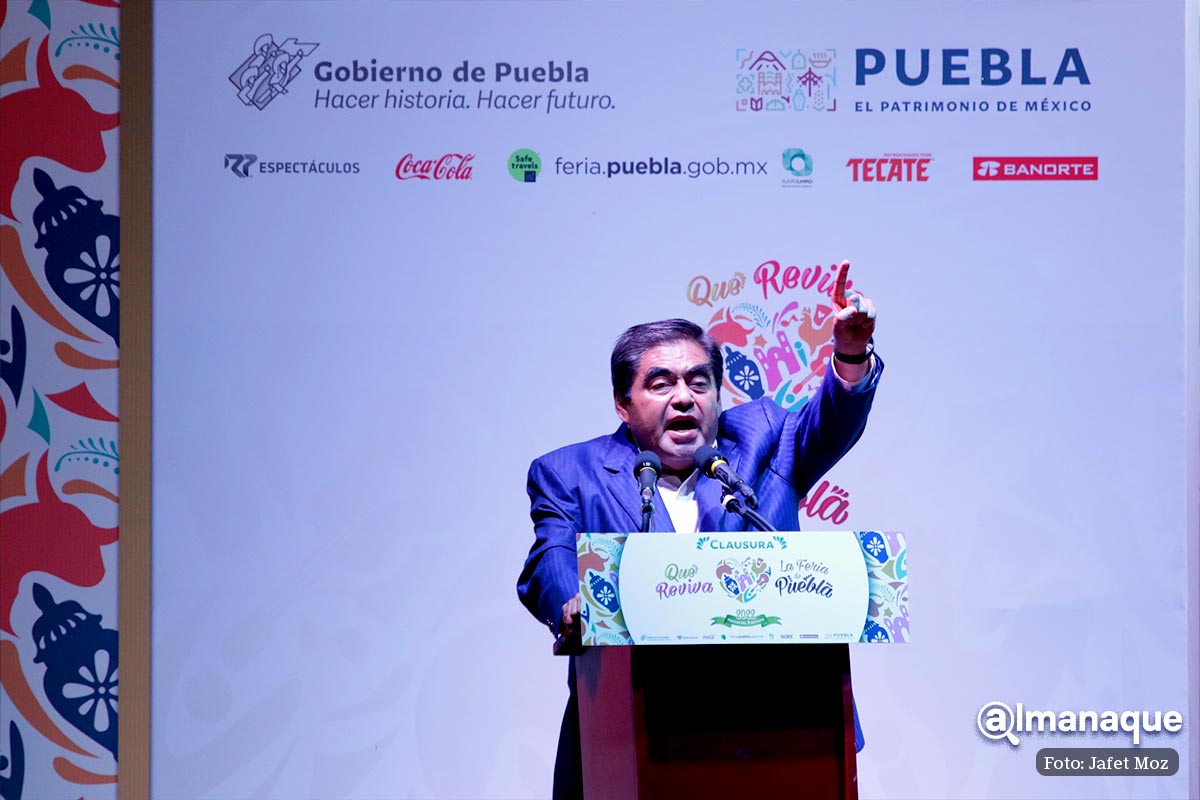 Concluye la Feria de Puebla 2022 con más de un millón de visitantes, asegura Barbosa 6 clausura feria de puebla Miguel Barbosa 5