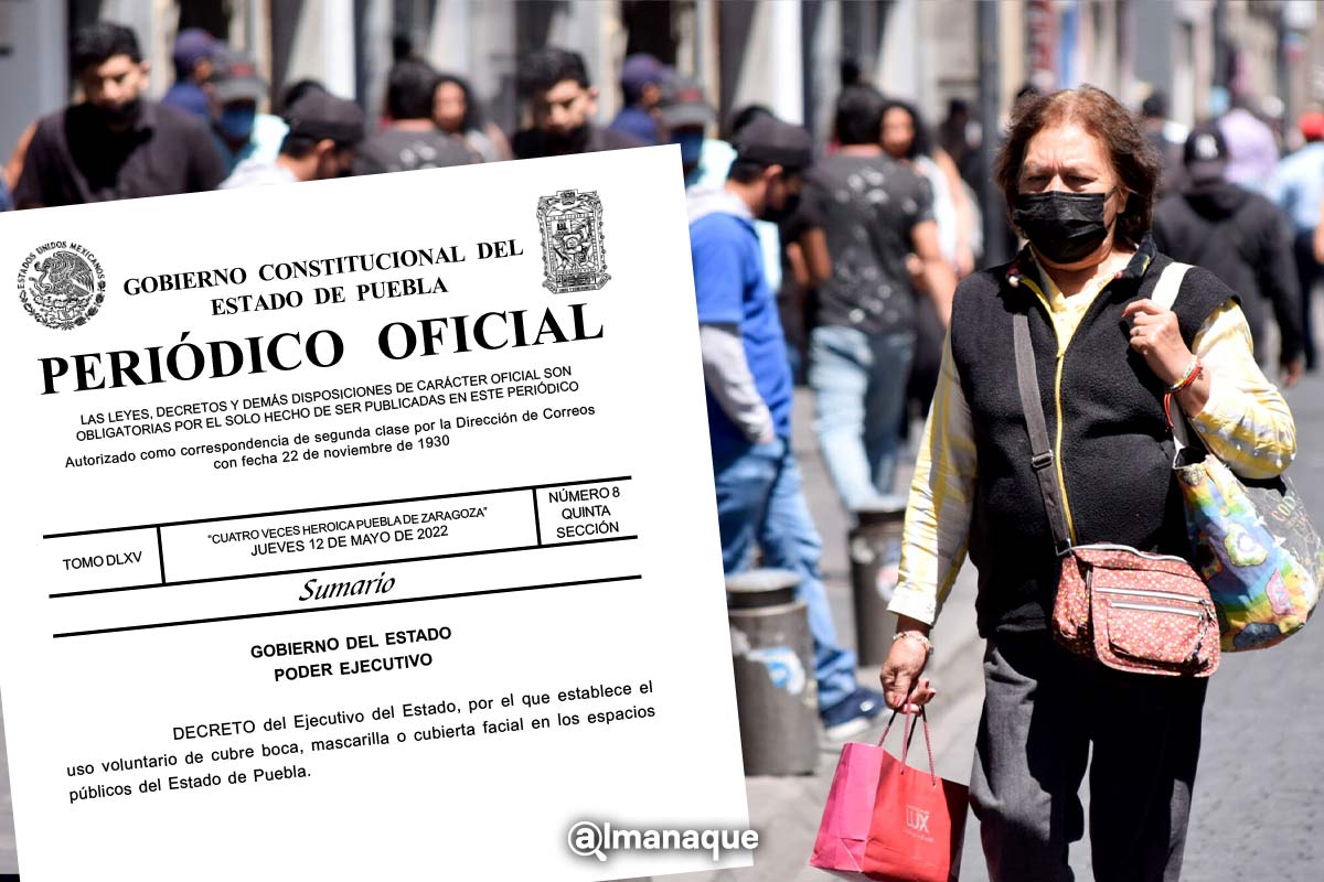 decreto cubreboca Puebla