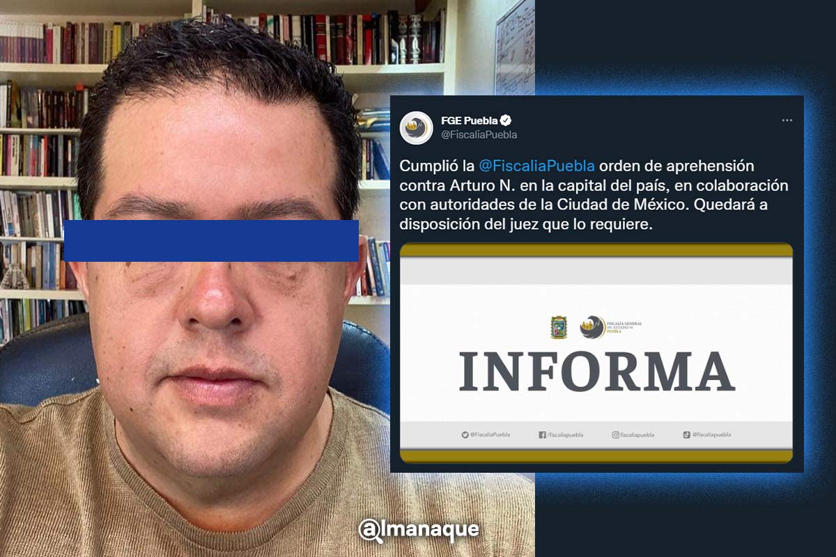 Confirma Fiscalía de Puebla detención de Arturo Rueda en Polanco 2 fiscalia puebla Arturo Rueda Puebla