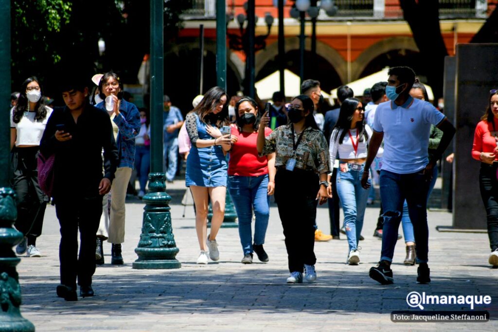 gente sin cubreboca Puebla 2