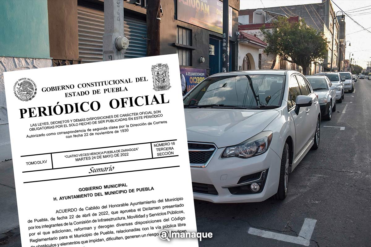 Hoy entran en vigor multas por apartar lugares en vía pública de Puebla 4 parquimeros multas Puebla