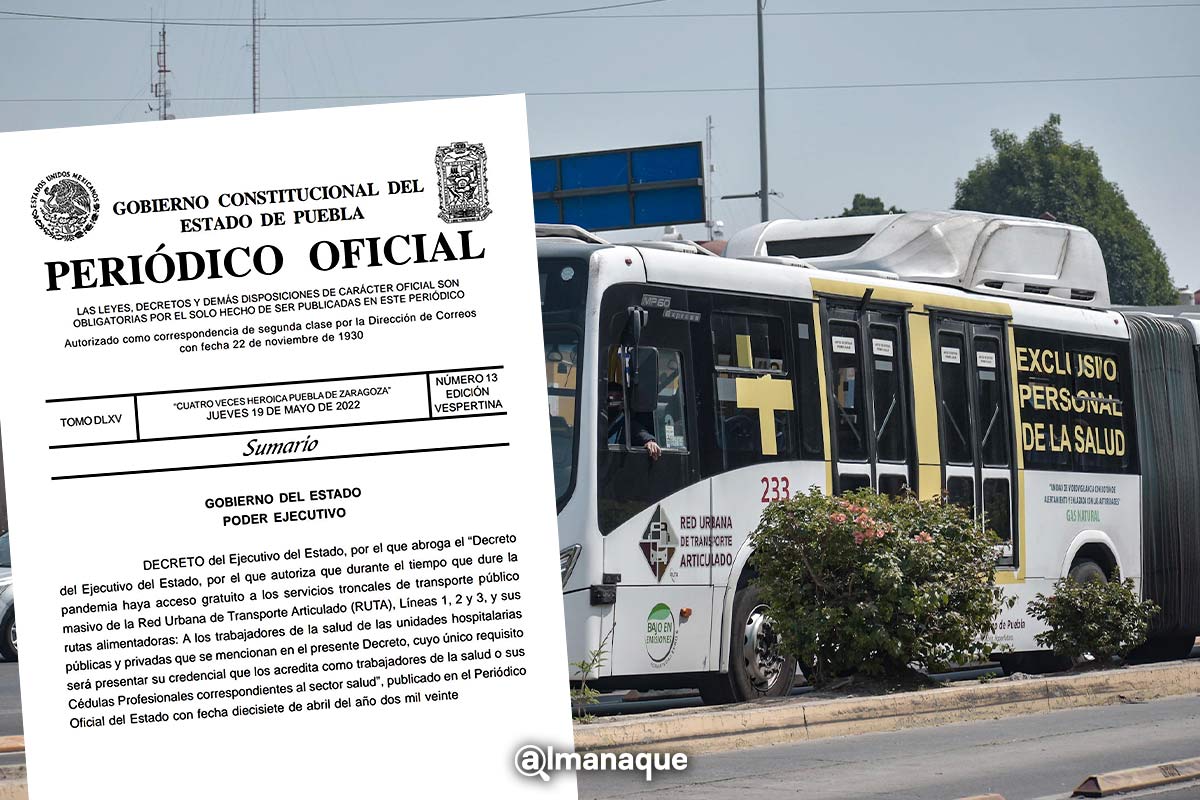 ruta gratis personal de salud puebla