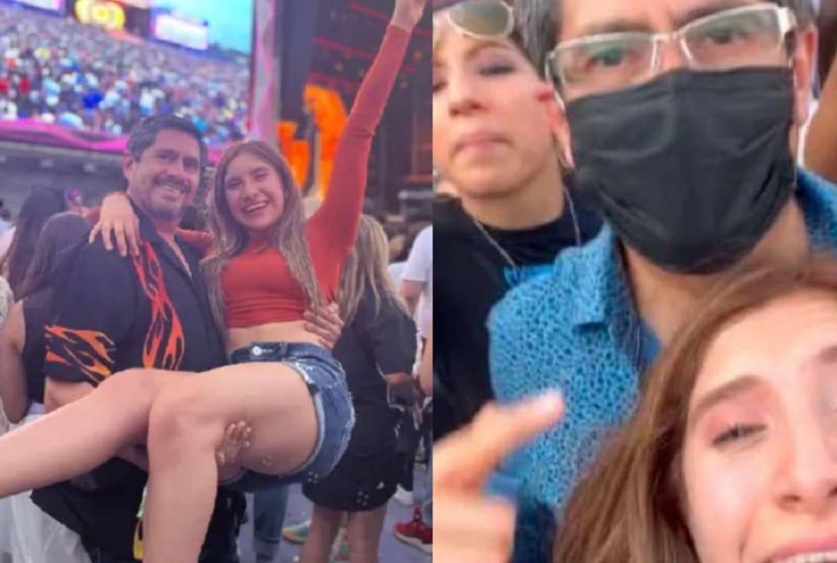 Nadie quiso ir con ella al festival musical; su papá la acompaña y se aprende todas las canciones 4 viral papa concierto 1