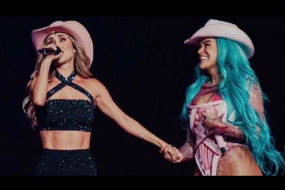 VIDEO: Karol G y Anahí cantan juntas "Sálvame" en la Arena de la CDMX 2 anahi y karol g