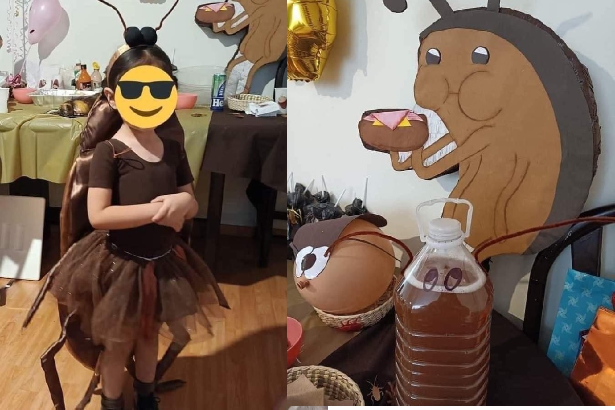 FOTO: Niña festeja su cumpleaños con temática de “Cucaracha” y se viraliza 5 cucarachita