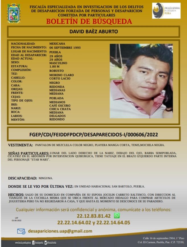 ¡Ayuda! Desaparece matrimonio Báez Carreto al salir de su casa en San Bartolo 6 david