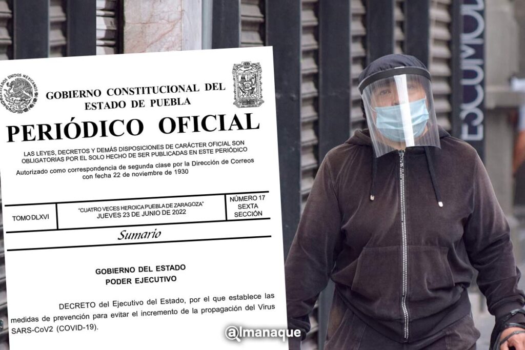 decreto 23 junio cubrebocas puebla