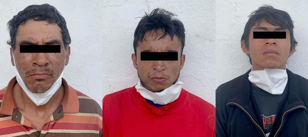 Policía Municipal de Puebla detiene a tres hombres por robo de alcantarillas 4 detenidos por robo de alcantarillas