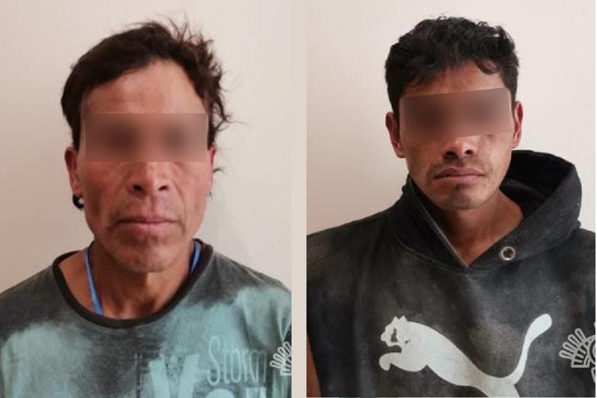 Detiene Policía Estatal a tres presuntos ladrones de alumbrado del Periférico 4 detenidos
