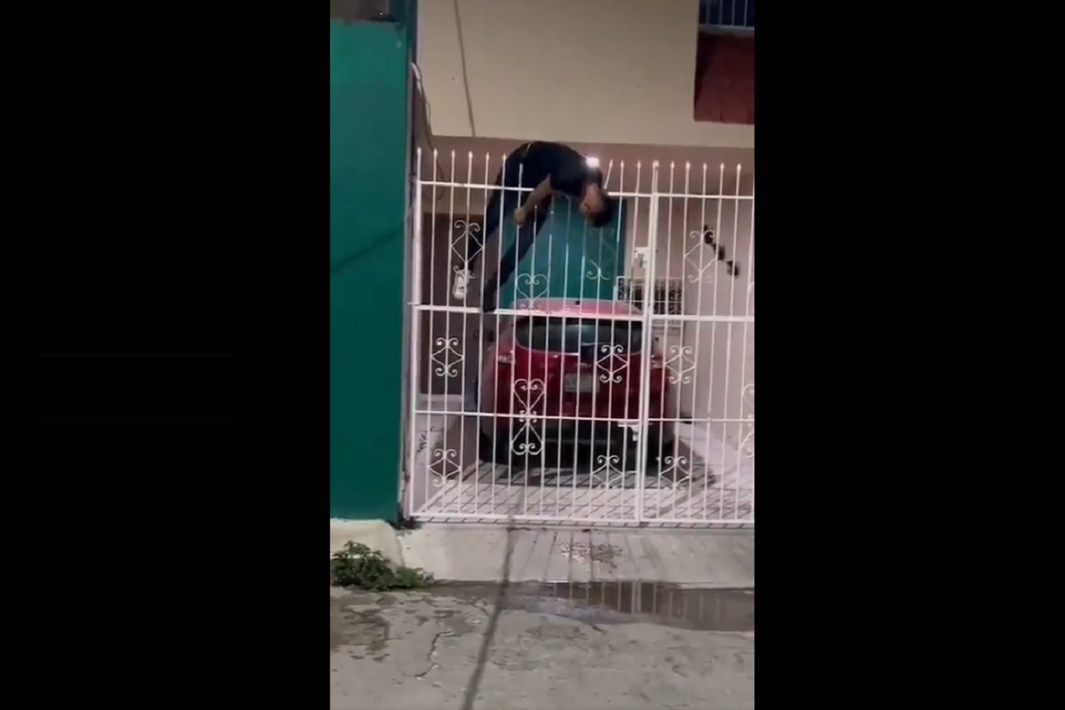 VIDEO: Ladrón que quedó ensartado en la reja saldrá libre con el intestino perforado en Campeche 2 ladron incrustado