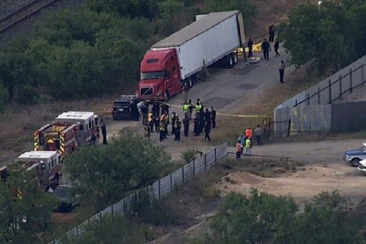 Ebrard confirma 22 mexicanos muertos en tráiler en Texas; AMLO lamenta los hechos 4 migrantes texas 1 1