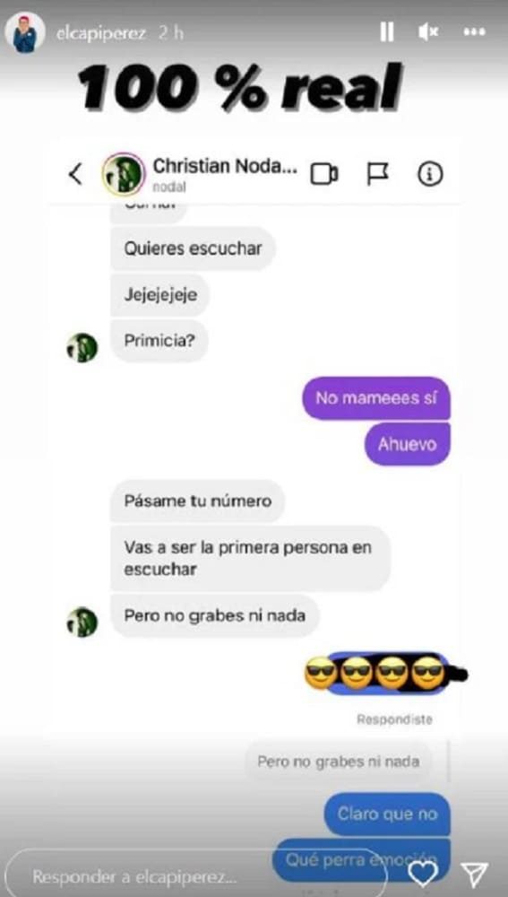 Christian Nodal comparte con "El Capi" Pérez su canción contra J Balvin 6 Nodal