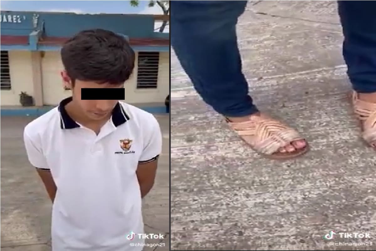 papa da leccion a su hijo chanclas 1