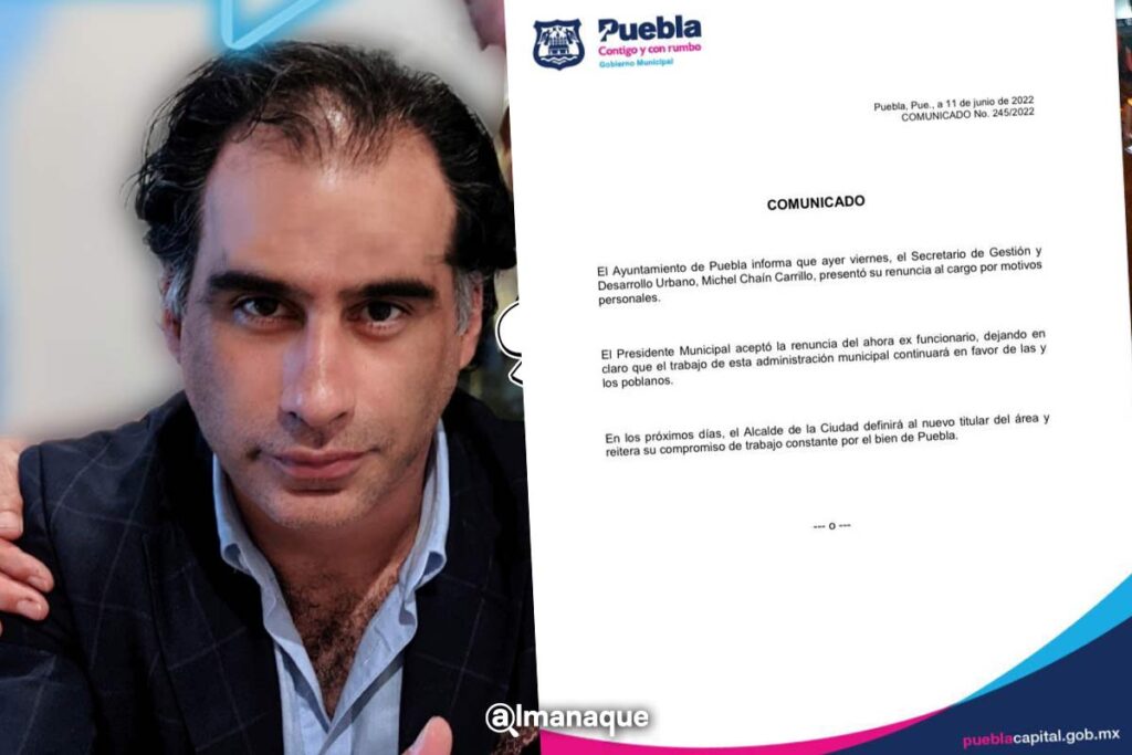 renuncia michel chain denuncia violencia