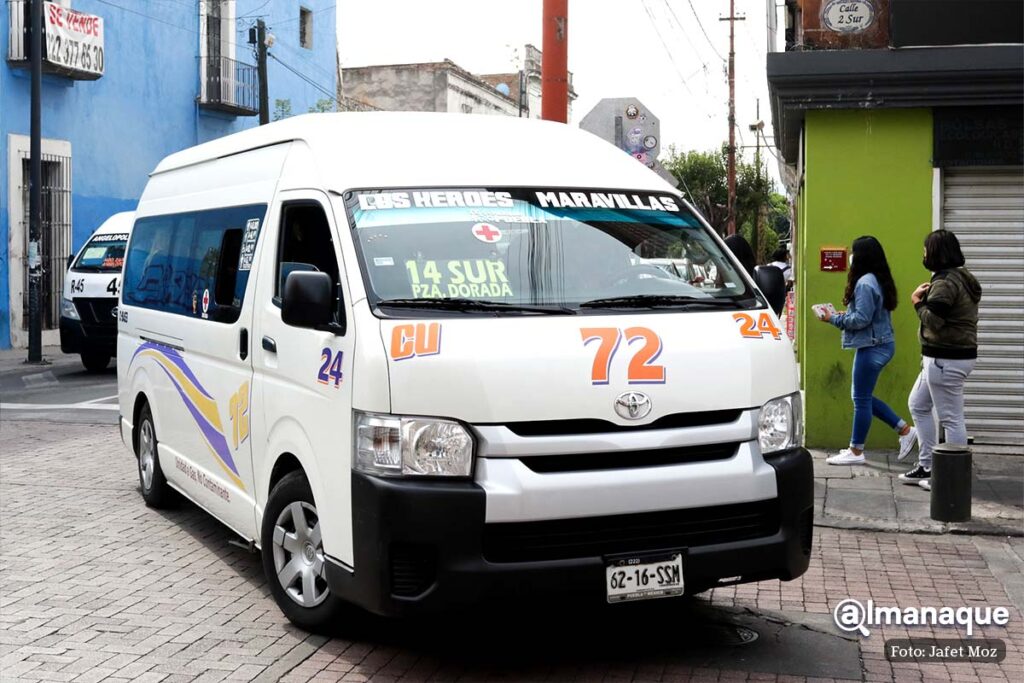 Combis Puebla retiro de concesiones por cambio de camion a urban 4