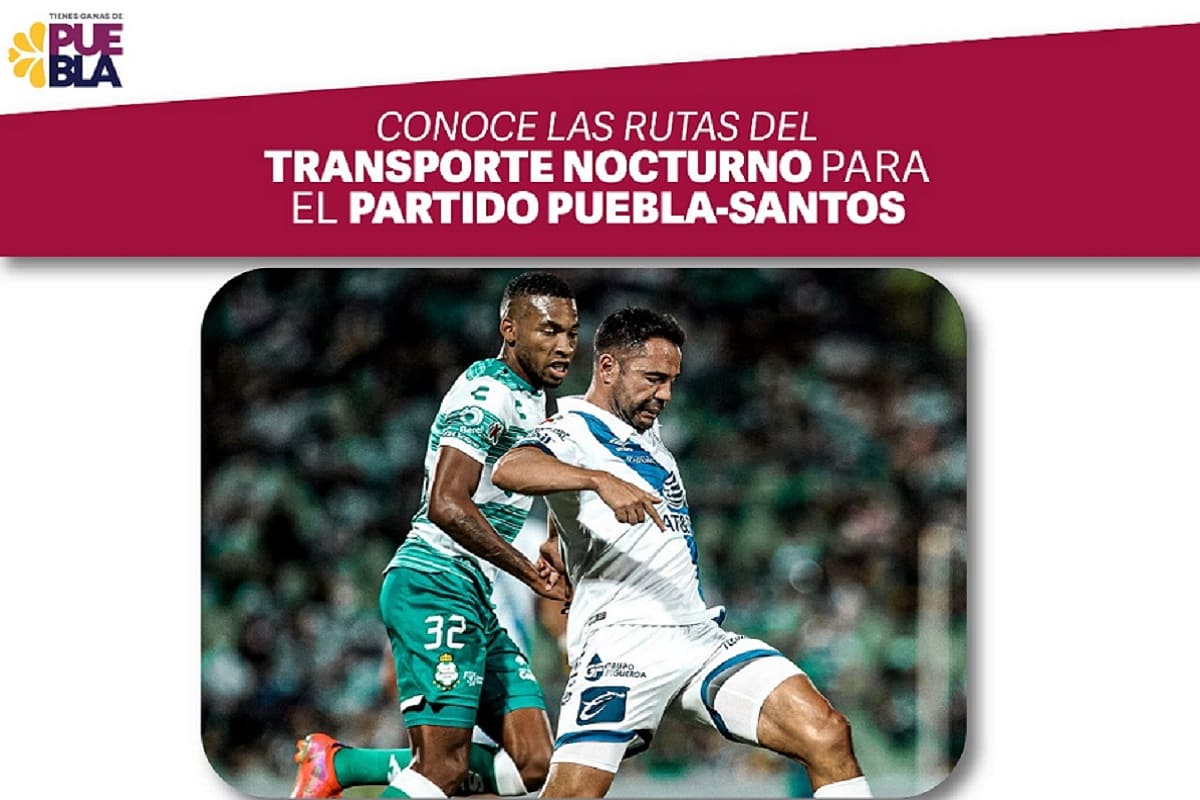 Vuelve el transporte nocturno para disfrutar partidos del Club Puebla: SMT 3 SMT1 2