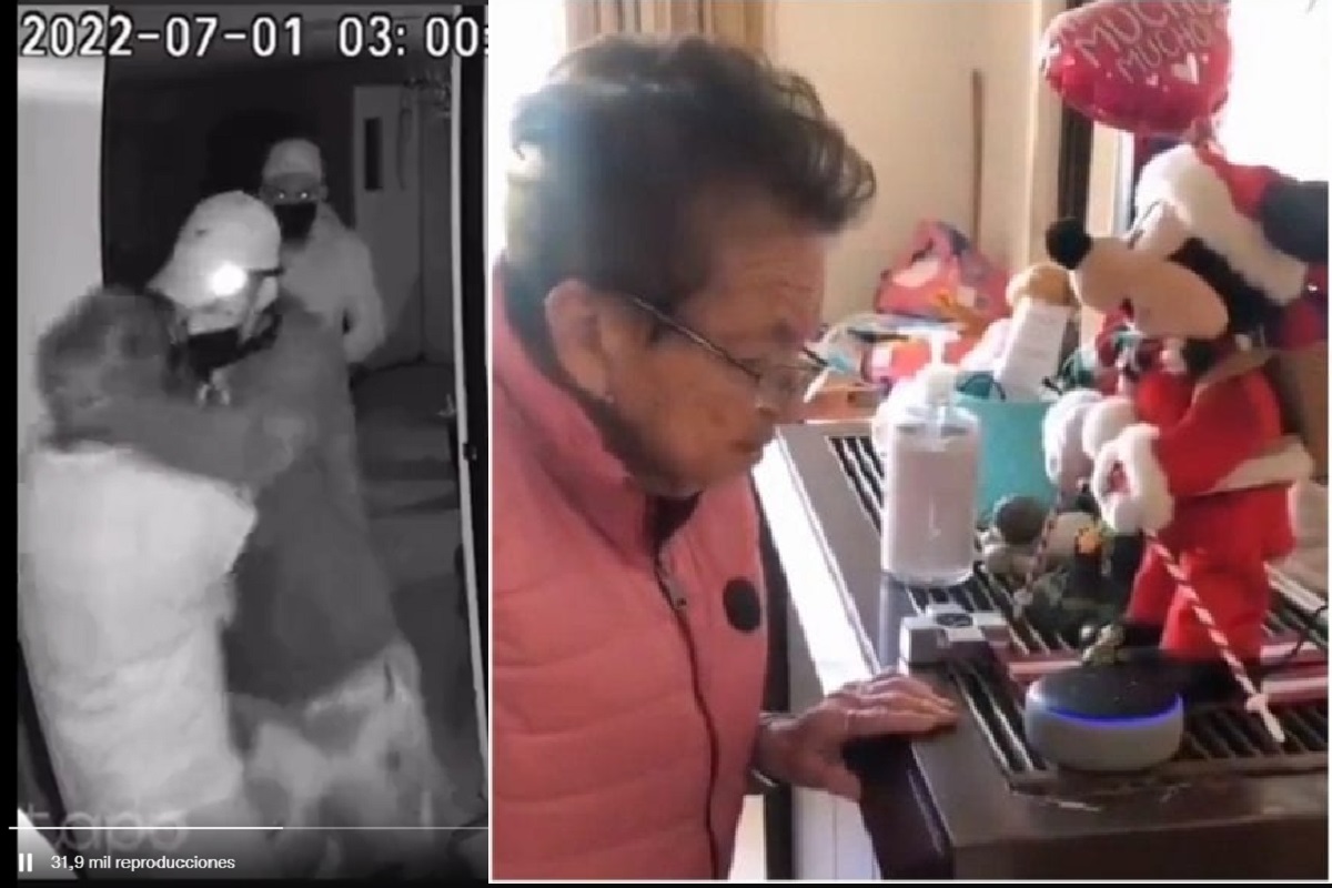 ¡Qué poca! Se hacen pasar por sus nietos y asaltan a mujer de la tercera edad en SLP (VIDEO) 2 abuelita