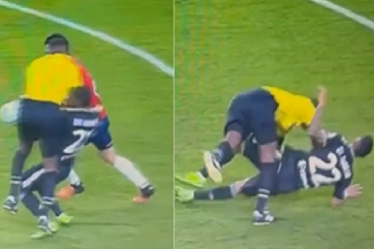 VIDEO: Taclea árbitro a Ángel Di María en partido de la Juventus vs Chivas 4 arbitro chivas 1