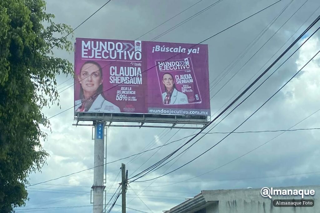 claudia sheinbaum espectaculares Puebla 1