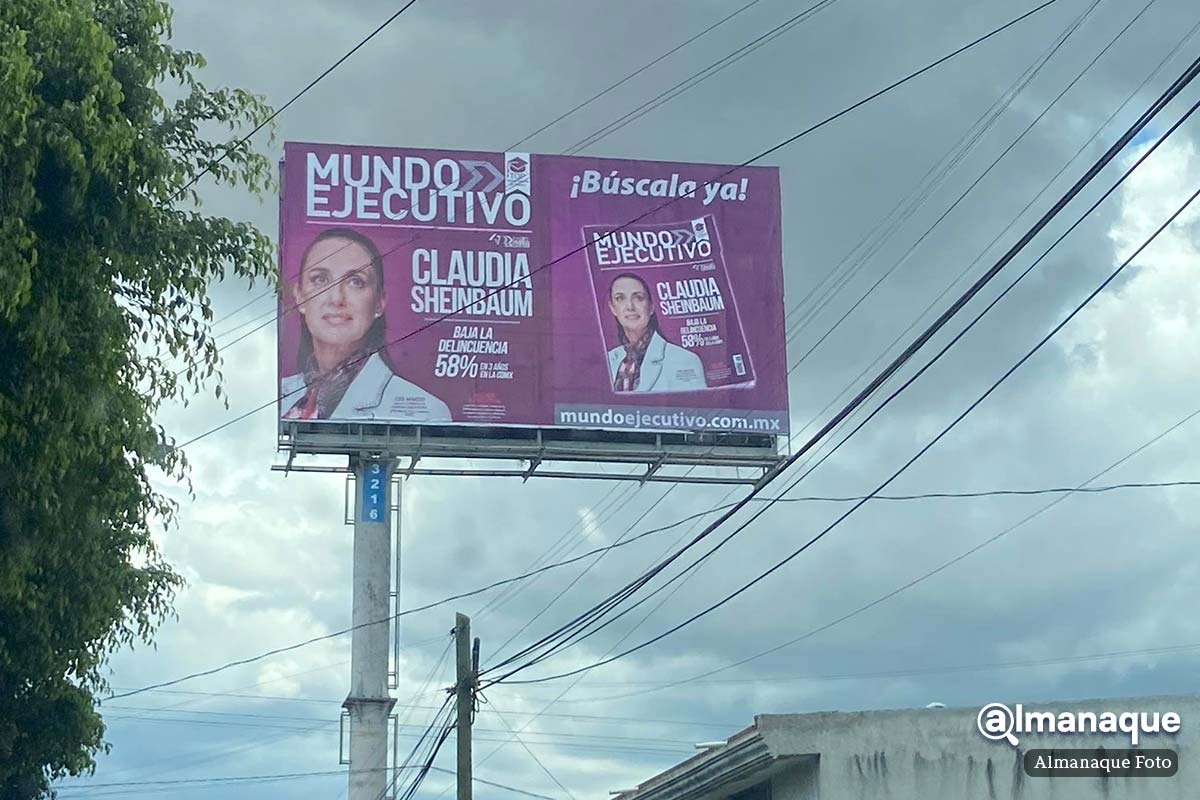 Como Moreno Valle: Claudia Sheinbaum coloca espectaculares en Puebla para promocionarse 4 claudia sheinbaum espectaculares Puebla 1