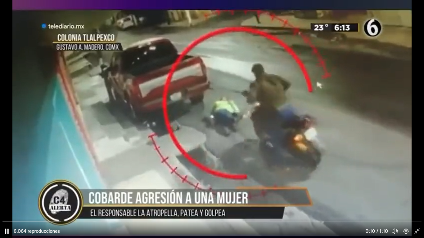 VIDEO: Sujeto golpea y arrolla a mujer en calles de la Gustavo A. Madero 2 image