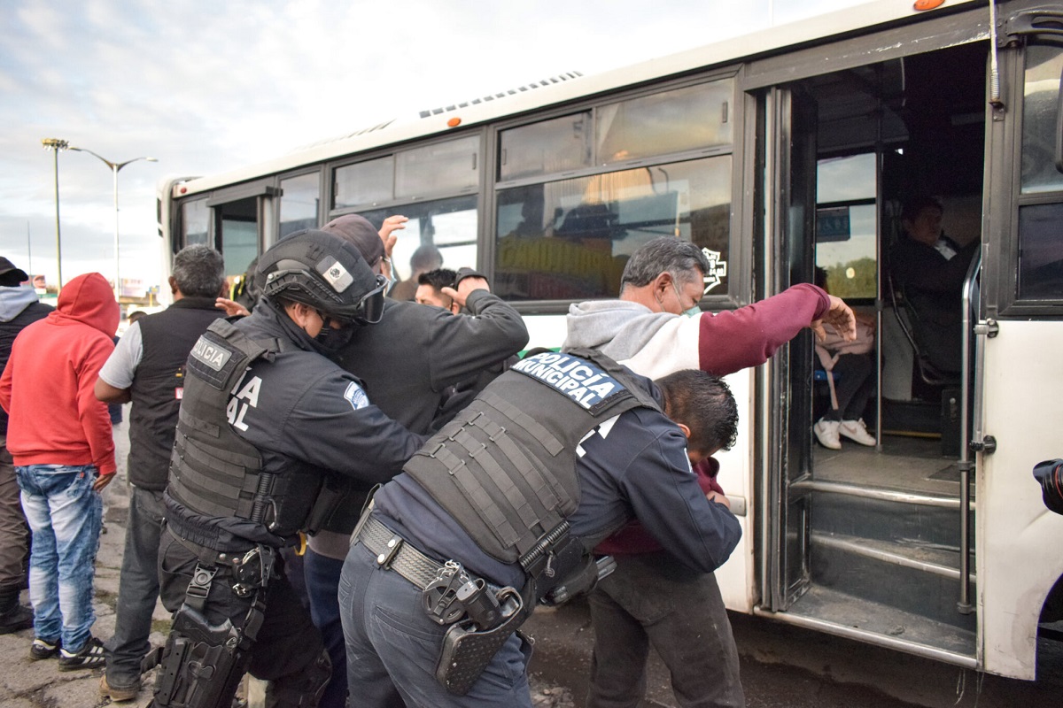 Ayuntamiento de Puebla ha remitido a nueve personas por robo en el transporte público 3 operativos transporte