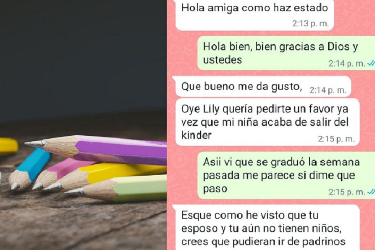 VIRAL: Mujer pide a su amiga y esposo ser los "padrinos de útiles escolares" de su hija 4 padrinos de utiles escolares 1