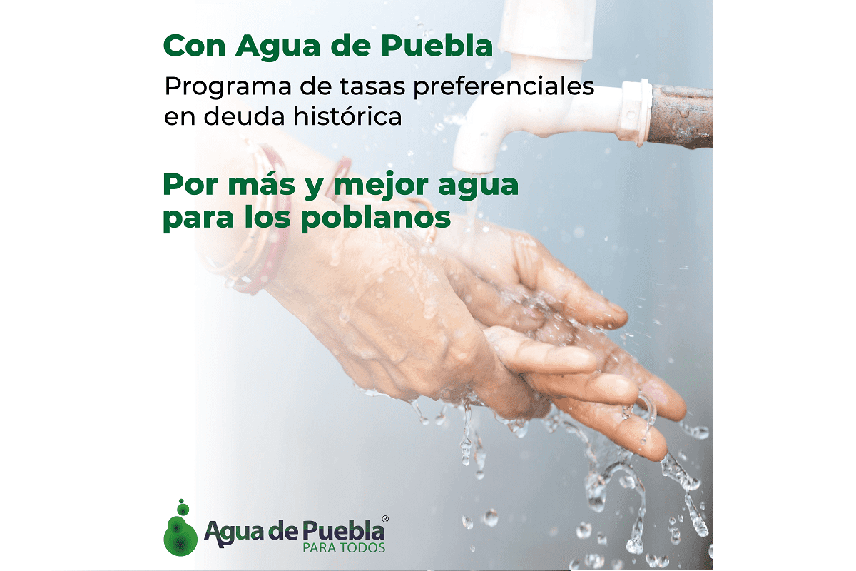 Agua de Puebla lanza Programa de Regularización de Adeudos Históricos; estas son las tarifas 2 CAMPANA DESCUENTOS POR MAS Y MEJOR AGUA 1