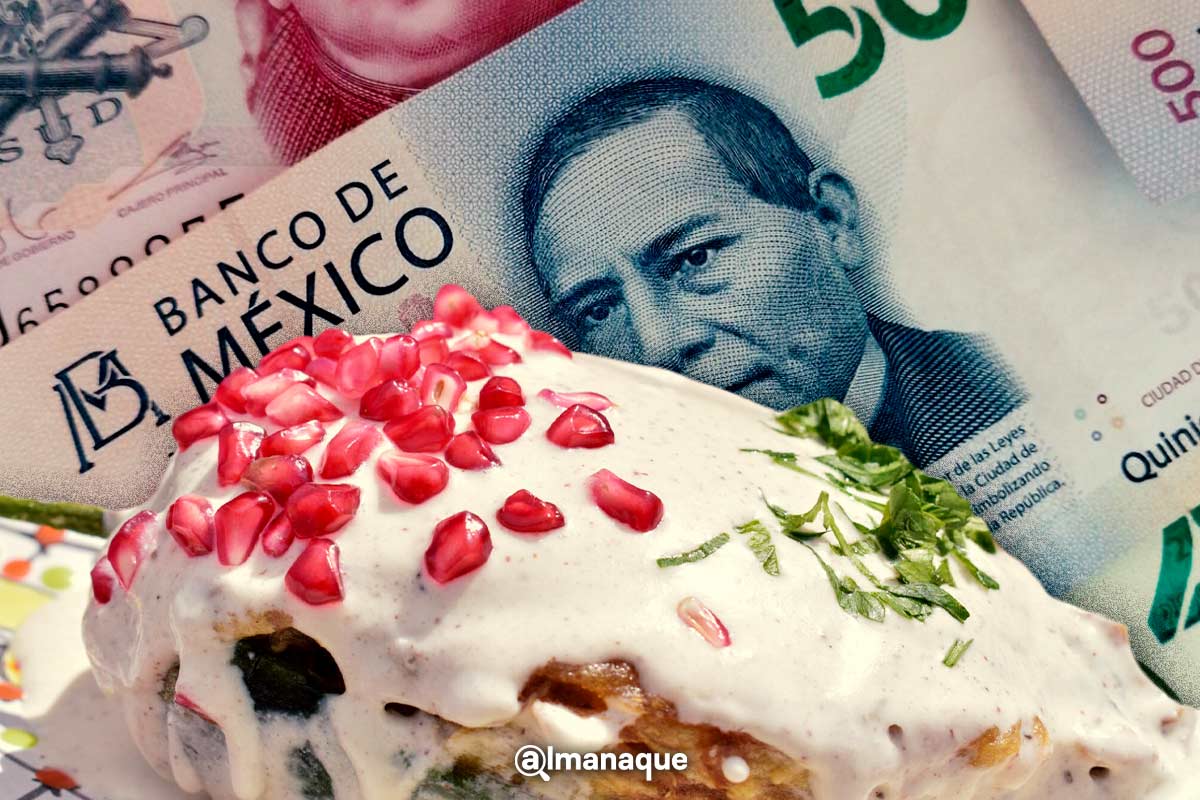 ¿Cuánto cuesta el tradicional Chile en Nogada en restaurantes de Puebla? 6 Cuanto cuesta un Chile en Nogada en Puebla