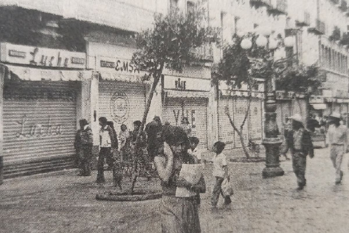 Árbol que cayó en la 5 de Mayo fue sembrado en 1977 cuando peatonalizaron la calle 2 Puebla antigua 5 de mayo