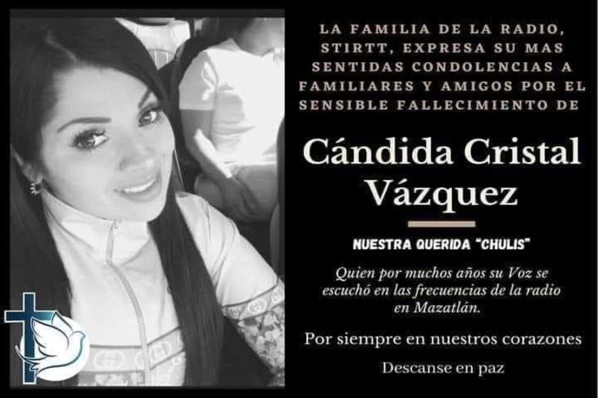Fiscalía de Sinaloa reporta que encontraron el cuerpo de la locutora Cándida Cristal Vázquez; familia lo desmiente 2 WhatsApp Image 2022 07 23 at 10.17.38 AM