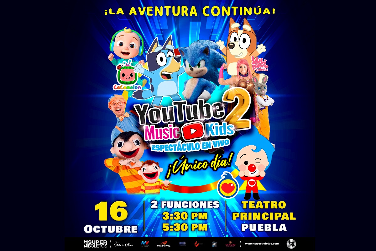 Esto cuestan los boletos para el show de "Youtube Music Kids 2" en Puebla 3 YOUTUBE KIDS REDES