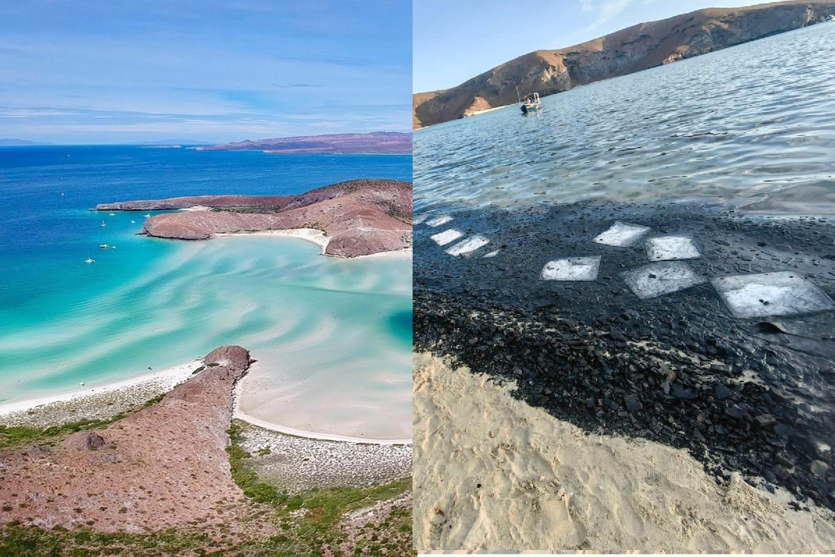 FOTOS: Así luce Playa Balandra tras derrame de combustible de una embarcación 2 balandra