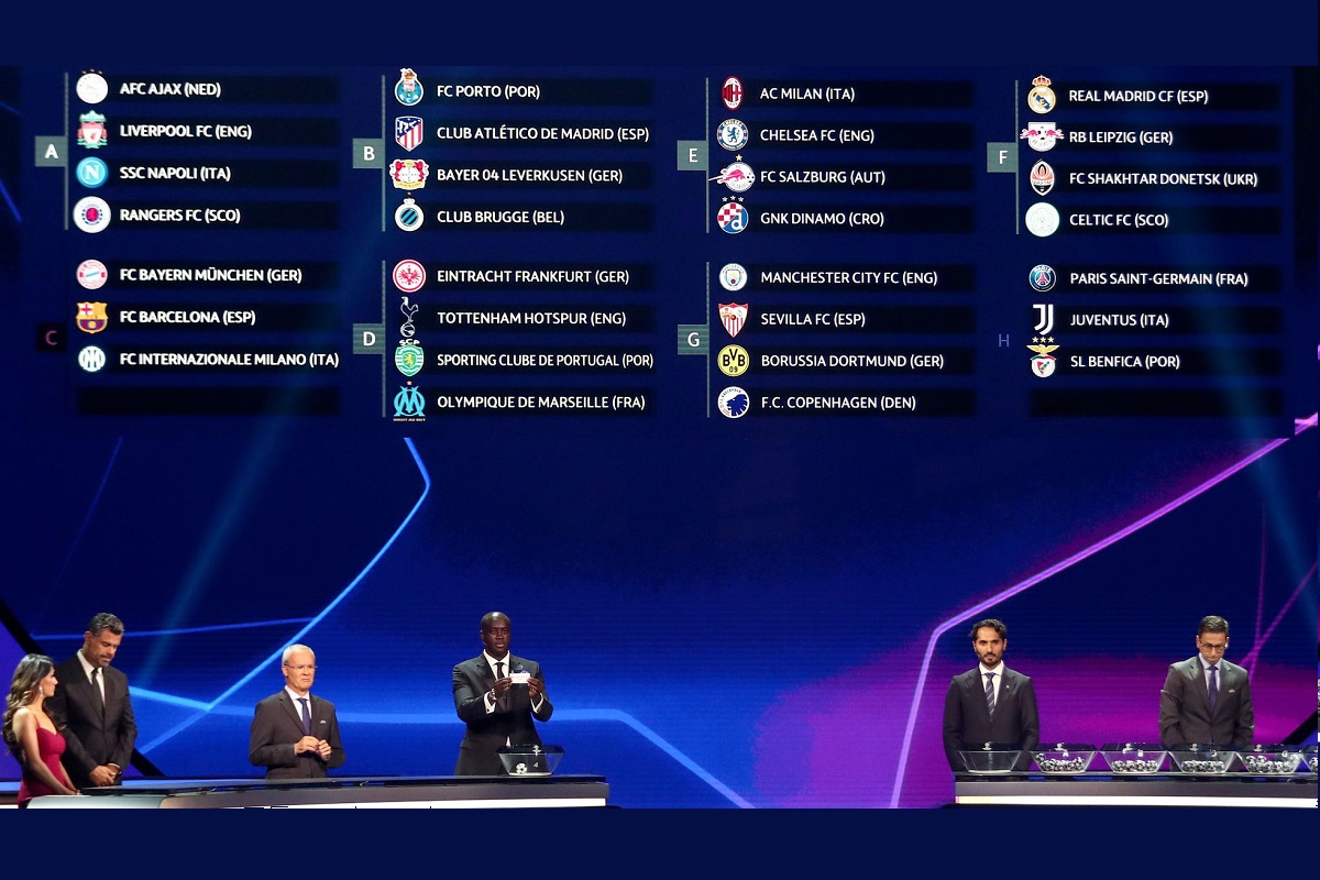 Así quedaron los grupos en el sorteo de la Champions League 2022 2 champions