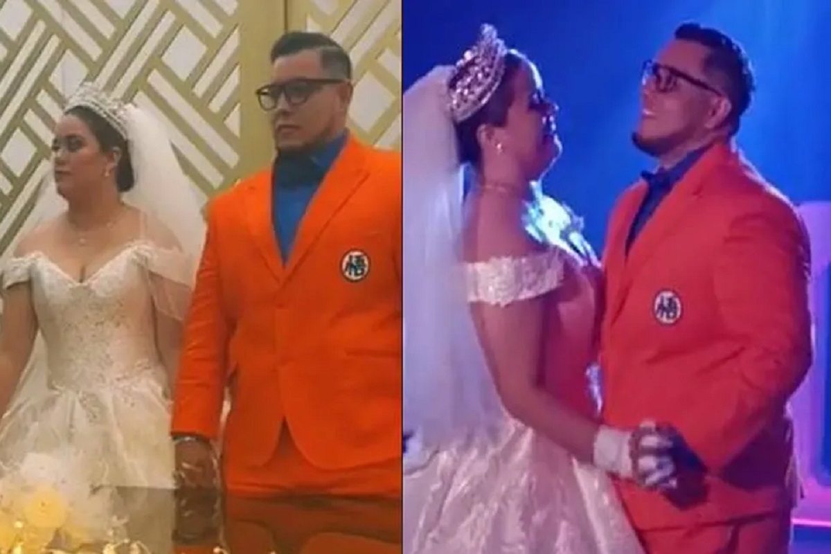 VIDEO: Llega a su boda con traje inspirado en Gokú y se viraliza 2 goku
