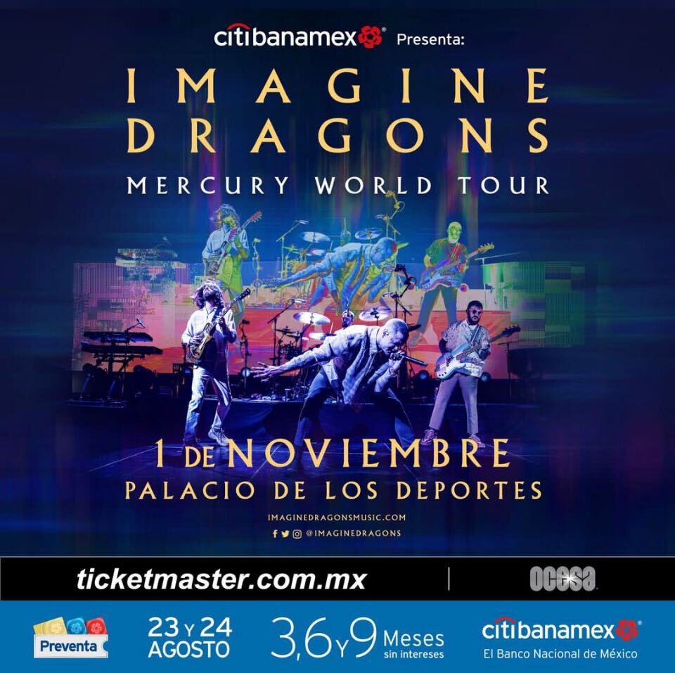 ¡OMG! Imagine Dragons regresa a México el 1 de noviembre 4 imagine dragons