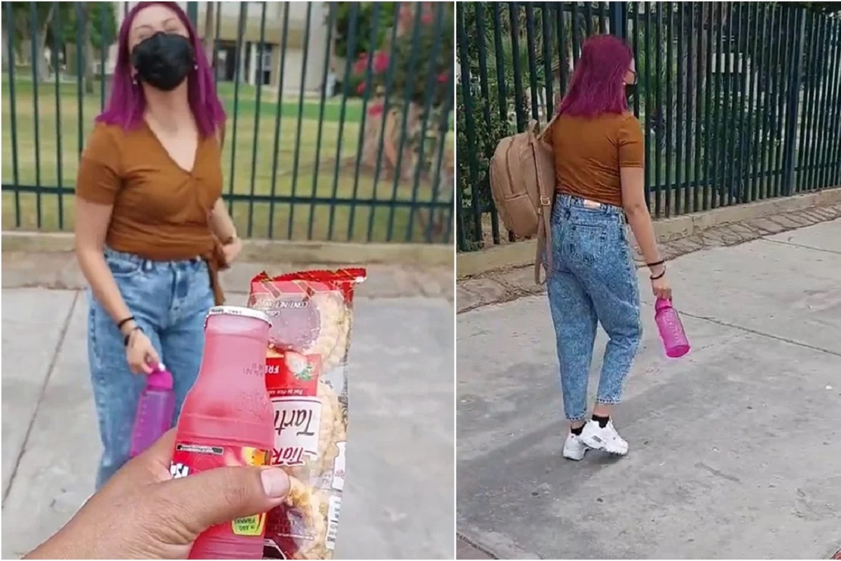 TikTok: Padre lleva el lonche a su hija en su primer día de universidad y se viraliza 2 lonche