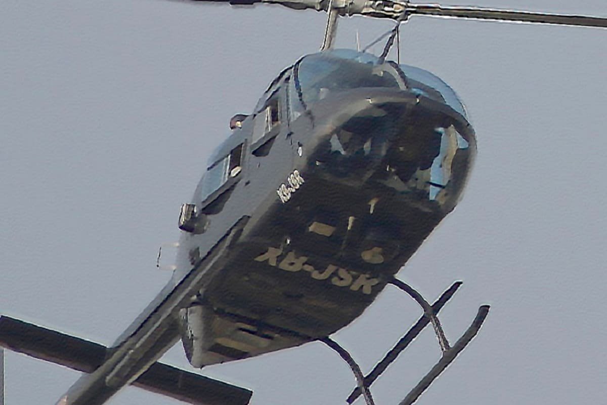 Se roban helicóptero particular del AICM; Fiscalía abre investigación 4 robo helicoptero aicm 1