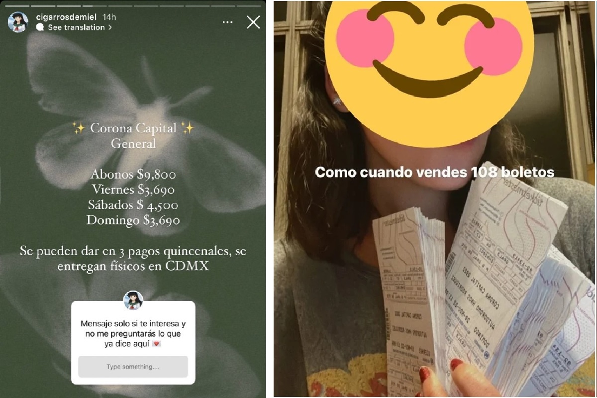 Usuaria presume reventa de 108 boletos para el Corona Capital; acusan colusión con Ticketmaster 2 ticketmaster.