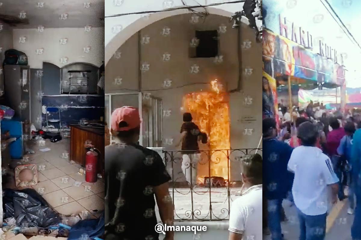 Chiautla queman y saquen la presidencia municipal