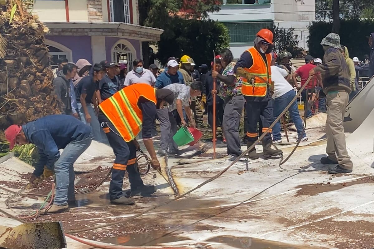Tanque de agua que se desplomó en Texmelucan no tenía permisos de construcción 4 IMG 9272 1