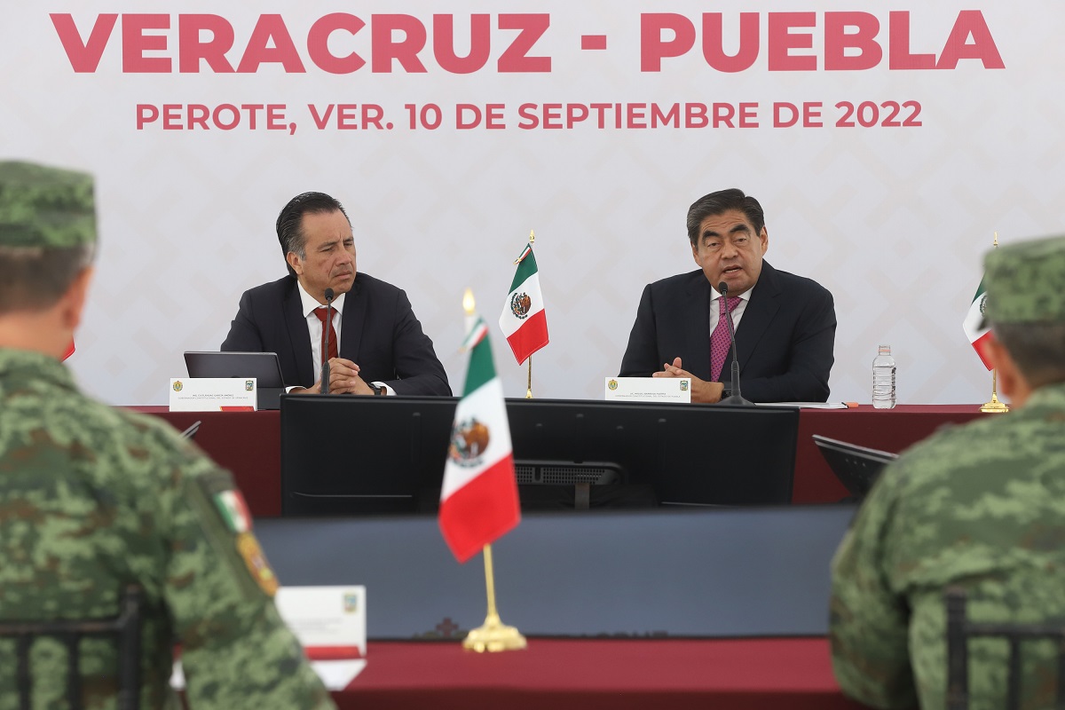 Acuerdan Puebla y Veracruz continuar con acciones conjuntas contra la delincuencia 2 Miguel Barbosa