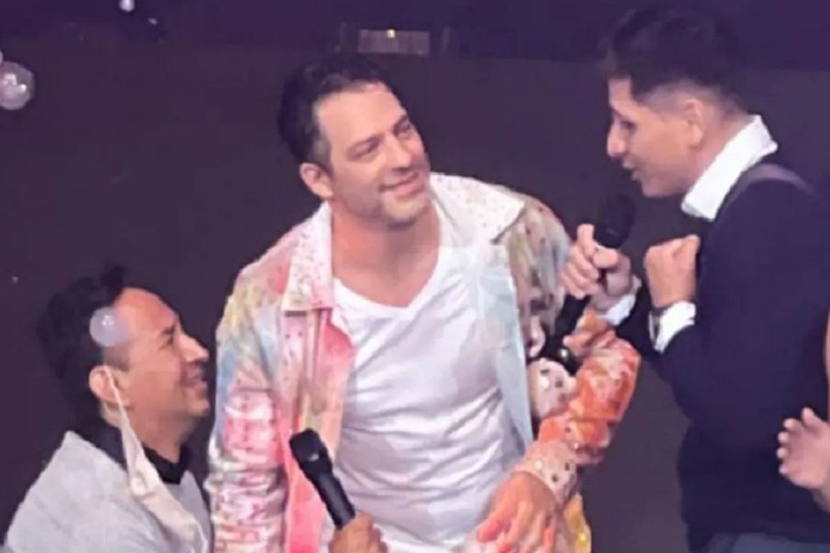 "Te quiero tanto, tanto": Pareja gay tiene propuesta de matrimonio en concierto de OV7 4 OV7 pareja gay 1