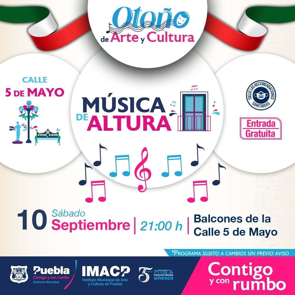 artisticas y culturales del Ayuntamiento de Puebla..