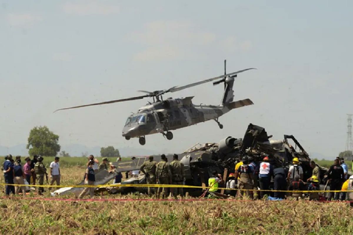 Caro Quintero: Fiscalía revela por qué se cayó el helicóptero de la Marina 4 caro quintero helicoptero 1