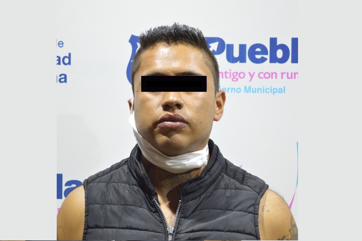 Asaltantes de estudiante de la BUAP fueron detenidos por la Policía Municipal de Puebla 3 delincuente