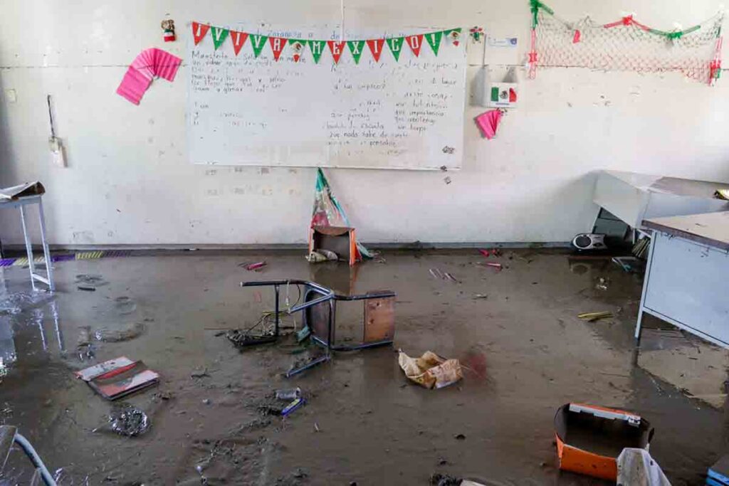 escuelas puebla inundaciones